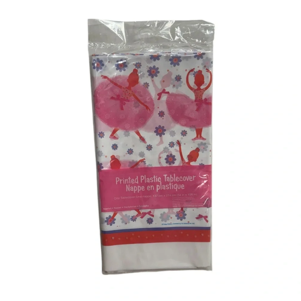 Creative Converting ballet / ballerina themed plastic table cover new in package